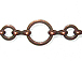 Round Link Chain: Antique Copper Finish - 25ft Spool 