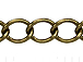 Curb Link Antique Brass Plated Chain