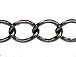 Curb Link Gun Metal Plated Chain