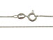 16-inch Rhodium Plated Sterling Silver 0.9mm Box Chain 