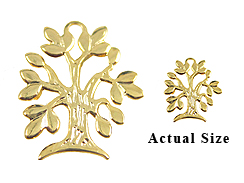 Heavy Gold Plated Tree of Life Charms