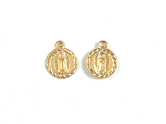 8.5mm Gold-Filled Virgin Guadalupe Charm
