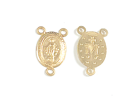 Gold-Filled Virgin Mary Charm