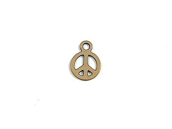Gold-Filled Peace Sign Charm