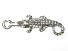 Sterling Silver Small Alligator Charm 