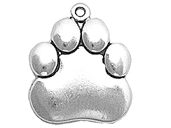Sterling Silver Paw Charm 
