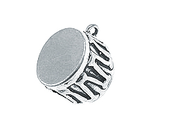 Sterling Silver Drum Charm