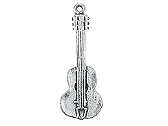 Sterling Silver Spanish Guitar Charm 
