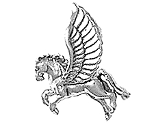 Sterling Silver Pegasus Charm 