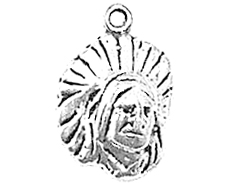 Sterling Silver Indian Head Charm 