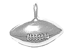Sterling Silver Football Charm 