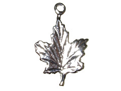 Sterling Silver Maple Leaf Charm 
