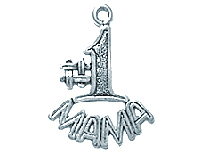 Sterling Silver #1 Mama Charm 