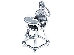 Sterling Silver High Chair Charm 