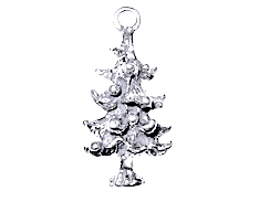 Sterling Silver Pine Tree Charm 