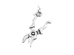 Sterling Silver Pruning Shears Charm 
