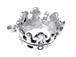 Sterling Silver Crown Charm 