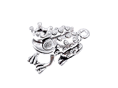 Sterling Silver Frog Prince Charm 