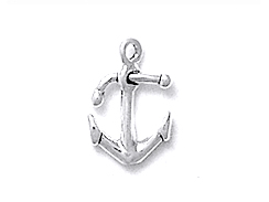 Sterling Silver Anchor Charm 