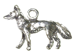Sterling Silver Shepherd Dog Charm 