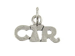 Sterling Silver CTR Charm with Jumpring