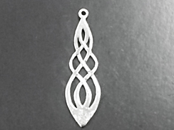 Sterling Silver Elongated Celtic Knot Drop