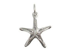Sterling Silver Starfish Charm with Jumpring