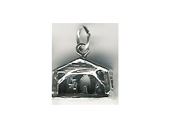 Sterling Silver Nativity Charm with Jumpring
