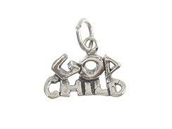 Sterling Silver God Child Charm with Jumpring