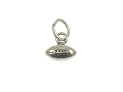Sterling Silver Football Charm with Jumpring