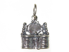 Sterling Silver Vanity table Charm with Jumpring