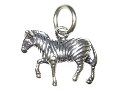 Sterling Silver Zebra Charm with Jumpring