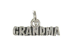 Sterling Silver Grandma Charm with Jumpring