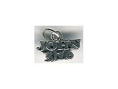 Sterling Silver John 3/16 Charm with Jumpring