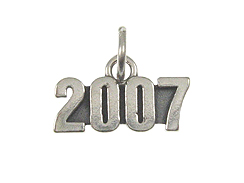 Sterling Silver Year 2007 Charm with Jumpring