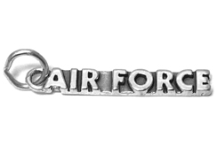 Sterling Silver Air Force Charm with Jumpring