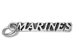 Sterling Silver Marines Charm with Jumpring