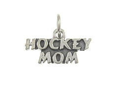 Sterling Silver Hockey Mom Charm with Jumpring