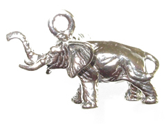 Sterling Silver Elephant Charm 