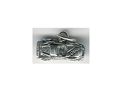 Sterling Silver Racecar Nazca Charm with Jumpring