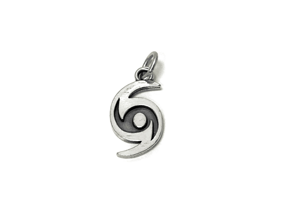 Sterling Silver Hurricane Charm with Jumpring