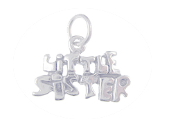 Sterling Silver Little Sister Charm with Jumpring
