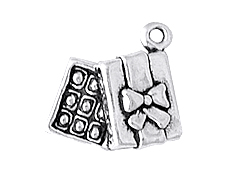 Sterling Silver Chocolate Box Charm 