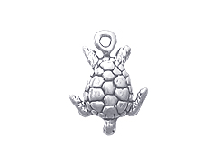 Sterling Silver Turtle Charm with Jump Ring