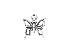Sterling Silver Butterfly Charm with Jump Ring