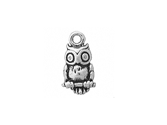 Sterling Silver Owl Charm with Jump Ring