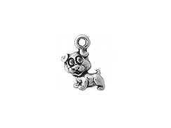 Sterling Silver Puppy Dog Charm with Jump Ring