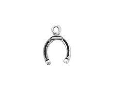 Sterling Silver Horseshoe Charm with Jump Ring