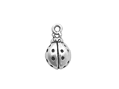 Sterling Silver Lady Bug Charm with Jump Ring