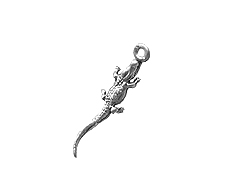 Sterling Silver Alligator Charm with Jump Ring